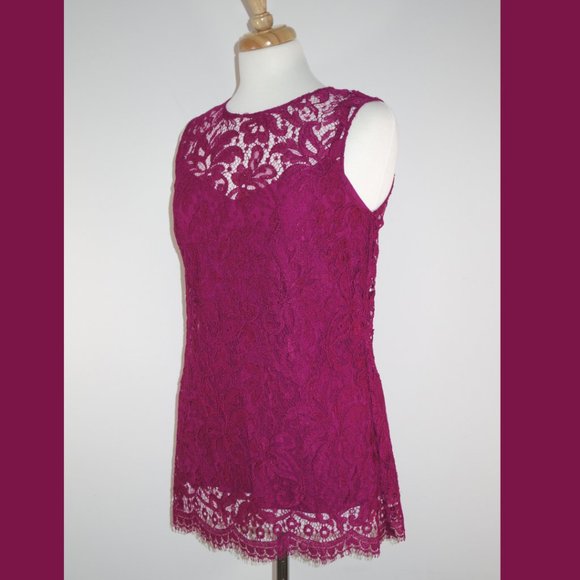 Dolce & Gabbana Pink Lace Top - Size 44 (US M) - Picture 2 of 16